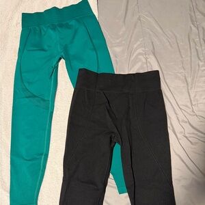 H&M Teal and Black Women's Leggings Bundle